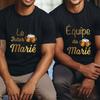 French Evg Team Married Tops Single Farewell Bachelor Party T Shirt Future Groom Man Tshirt Fashion Beer Graphic Wedding Tees