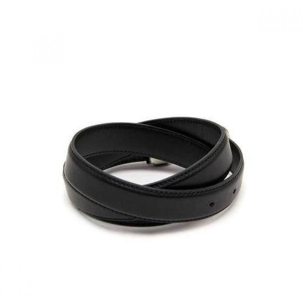 Daks Black Leather Slim Buckle Belt Dbbe0e741
