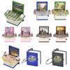 3D Dinosaur Folding Book Mini Keychain Space Astronaut Puzzle Castle Decompression Creative Toy