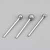 1/2Set Silver Diamond Grind Needle Head Cutter Jade Carve Tool Engrave Rotary Spherical Burr Tool 2.35mm Shank Round Ball