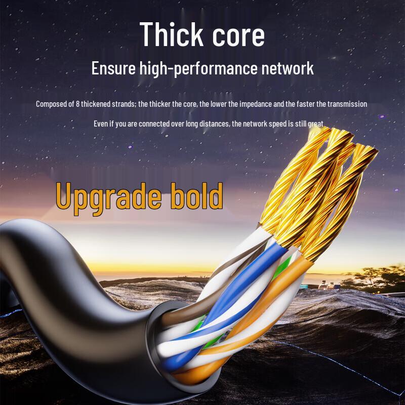 Biaze Cat6A Pure Copper 10 Gigabit Ethernet Cable