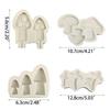652F Fondant Moulds Chocolate Molds Mushroom Shaped Silicone Material for Kitchen