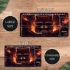 Dark Fire Raccoon Playmat with Zones Magic Card Game Play Mat Durable Rubber for Games 35X60cm Mouse Pad PC Offices Desk Mats