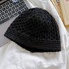 Hollow Out Knitted Beanies Hat Thin Weave Cap Retro Crochet Pullover Hat  Girls
