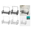 Kitchen Sink Sponge Holder, Dishcloth with Drain Tray ,Stainless Bracket Organizer Rack