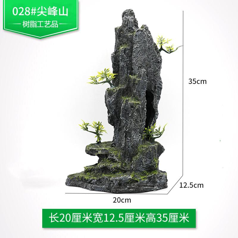 Fish tank landscaping, artificial rockery, resin technology, aquarium decoration, mountain stone ornaments