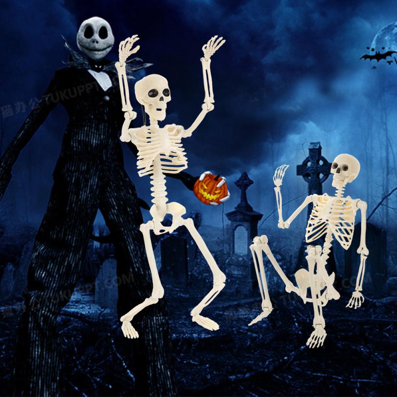 40cm Halloween Skull Skeleton,posable Skeleton,human Shape Bones,halloween Party Home Decorations,haunted House Horror Props