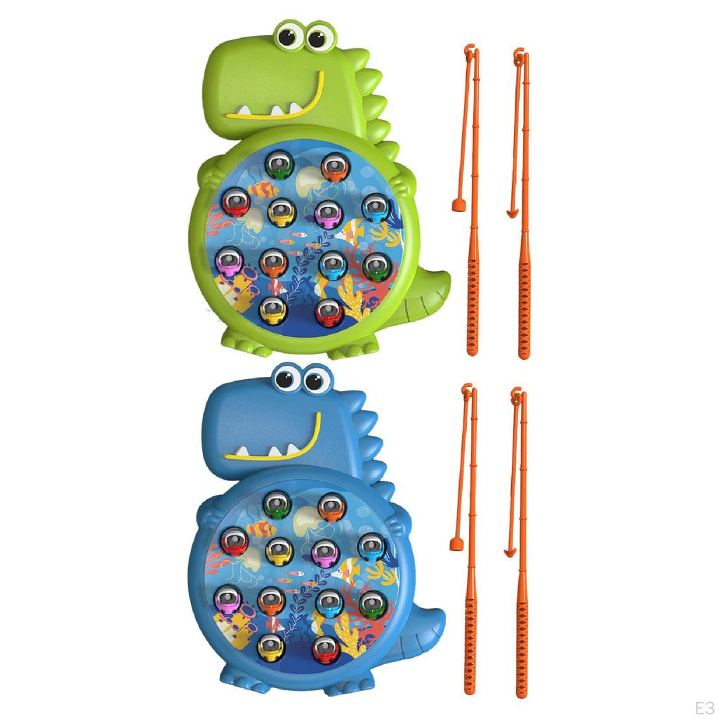 Magnetisches Dinosaurier-Angelspielzeug, interaktive Aktivität, Langlebigkeit, frühes Lernen, Grün