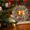 Xmas Theme 2D/Flat DIY Rhinestone Diamond Art Window Pendants Diamond Painting Set Special Shape Wall Decor for Home & Windows