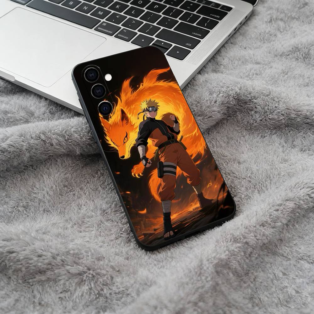 

Hot anime-N-Naruto-Hokage Soft Silicone phone Case for Samsung Galaxy A73/A71/A72/A70/A53/A52/A51 - Black Samsung a21s