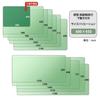 Plus Desk Mat, Hard, Hard to the touch, with underlay, Glossy finish, Ink transfer resistant, 4mm thick, 600 x 450mm, Transparent + Light Green,