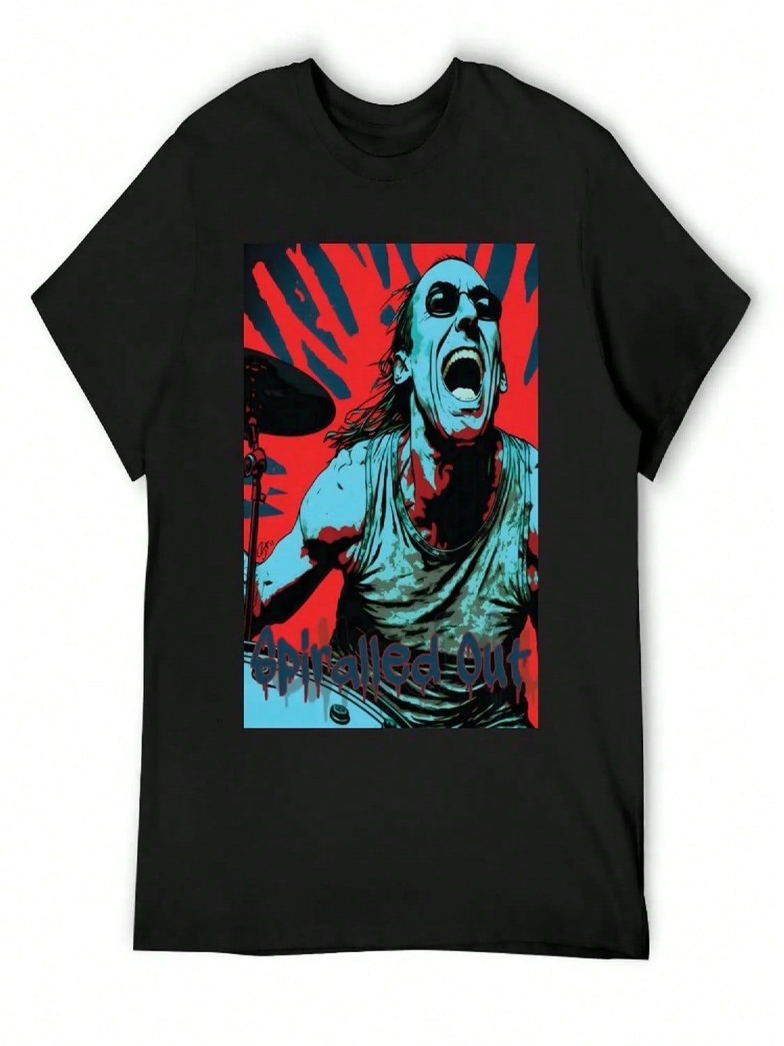 Danny Carey Tool Spiralled Out T-Shirt Vintage T Shirts Shirts Graphic Tees Anime Figures unisex Cotton T Shirts S разноцветный