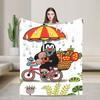Tschechischer Cartoon Krtek Maulwurf Weiche Bequeme Decken Modische Picknick-Überwurfdecke Heimdekoration Flanell-Tagesdecke Sofa-Bettbezug