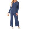 Women's Casual Fashion Comfortable Top And Pants Homewear Pajama Set