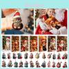 Christmas Countdown Calendar With Cute Cat Acrylic Hanging Ornaments For Holiday Decor