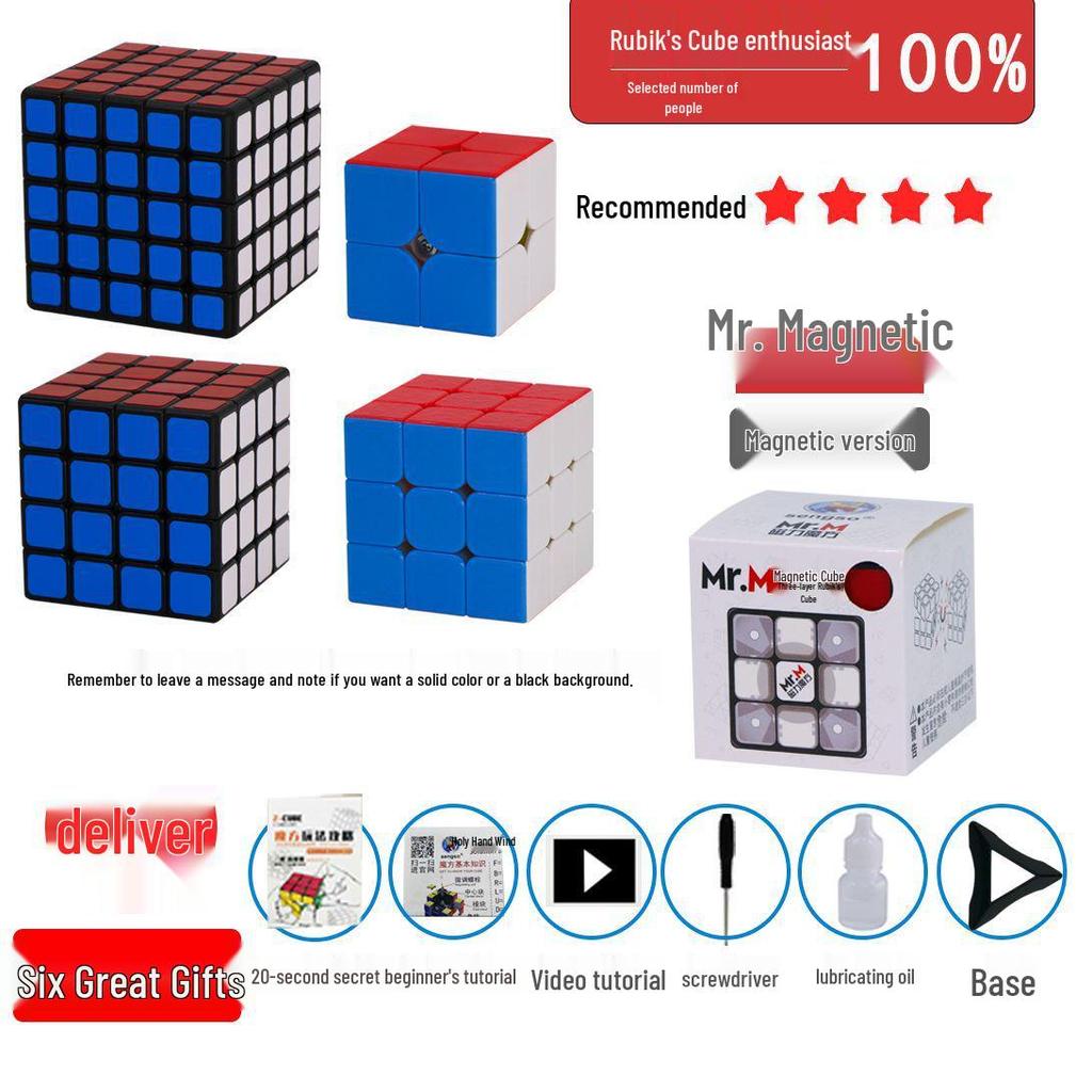 Shengshou 3x3 Magnetic Speed Cube for Competition and Beginner Students