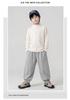 Muno Boys' Korean Style Versatile Half-High Neck Warm Top for Autumn/Winter