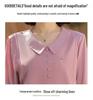 2025 Spring Long Sleeve T-shirt for 50-Year-Old Women's Fashion