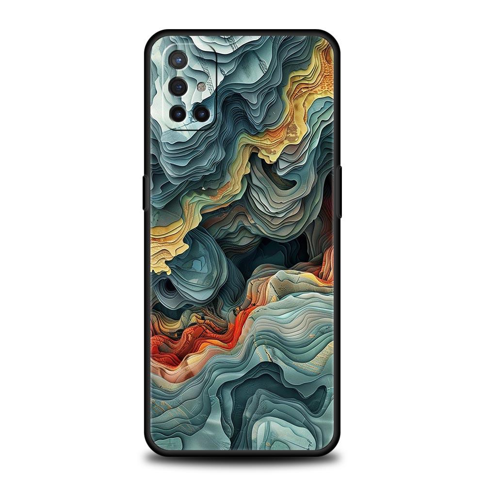 Phone Case For Oneplus 13R 13 12 10T 11 R10 Nord N100 N200 N10 9 9R CE 2 3 Z Pro Lite 5G Soft TPU Cover Folds Texture Fundas Bag