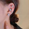 1 Pc Stainless Steel Unisex Women Men Round Crystal Zircon Ear Studs Earrings 4 Prong Tragus Cartilage Piercing Fashion Jewelry
