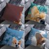 Cute Corgi Puppy Pillow Over Living Room Sofa Cushion Cover Home Decoration Bedroom Room Bed Pillow Cover