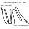 USB C auf DC5.5x2.1mm Stromkabel unterstützt 5V3A USB C Stecker auf DC5521 Stecker Ladekabel für Router Kameras