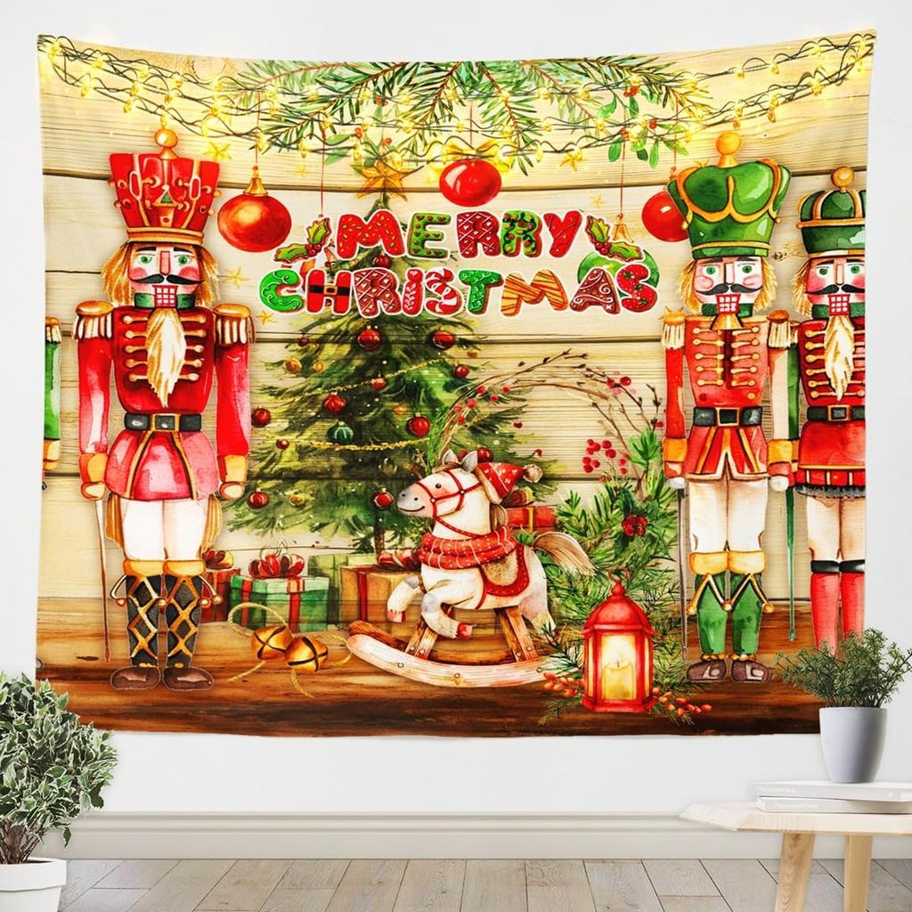Christmas Santa Claus Wall Hanging Tapestry Christmas Wall Hanging Tree Wall Hanging Gorgeous Christmas Tree Fireplace Gifts