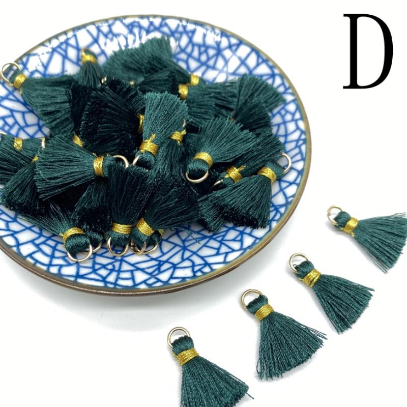100-10pcs Polyester Trim Fringe Tassel Sewing Curtains Accessories DIY Keychain Cellphone Straps Pendant Tassels Jewelry Making