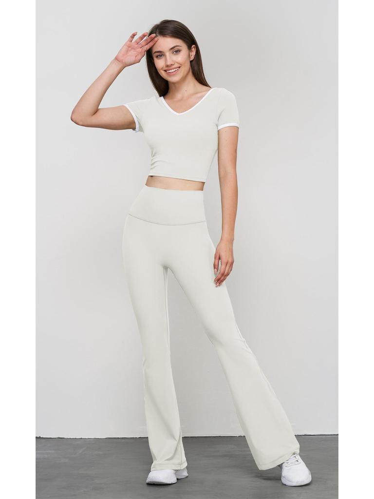 Nuls Youth High-Waisted Butt-Lifting Flare Yoga Pants for Autumn/Winter - New Wide-Leg Fitness Pants for Women
