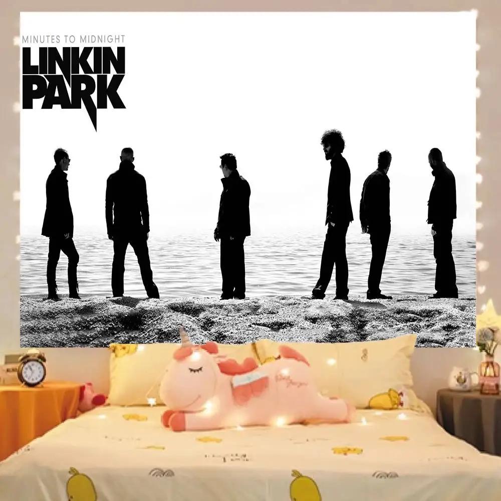 L-Linkin Park Hintergrund Kindergeburtstagsparty Alles Gute zum Geburtstag Schlafzimmer Sofa Dekoration Banner