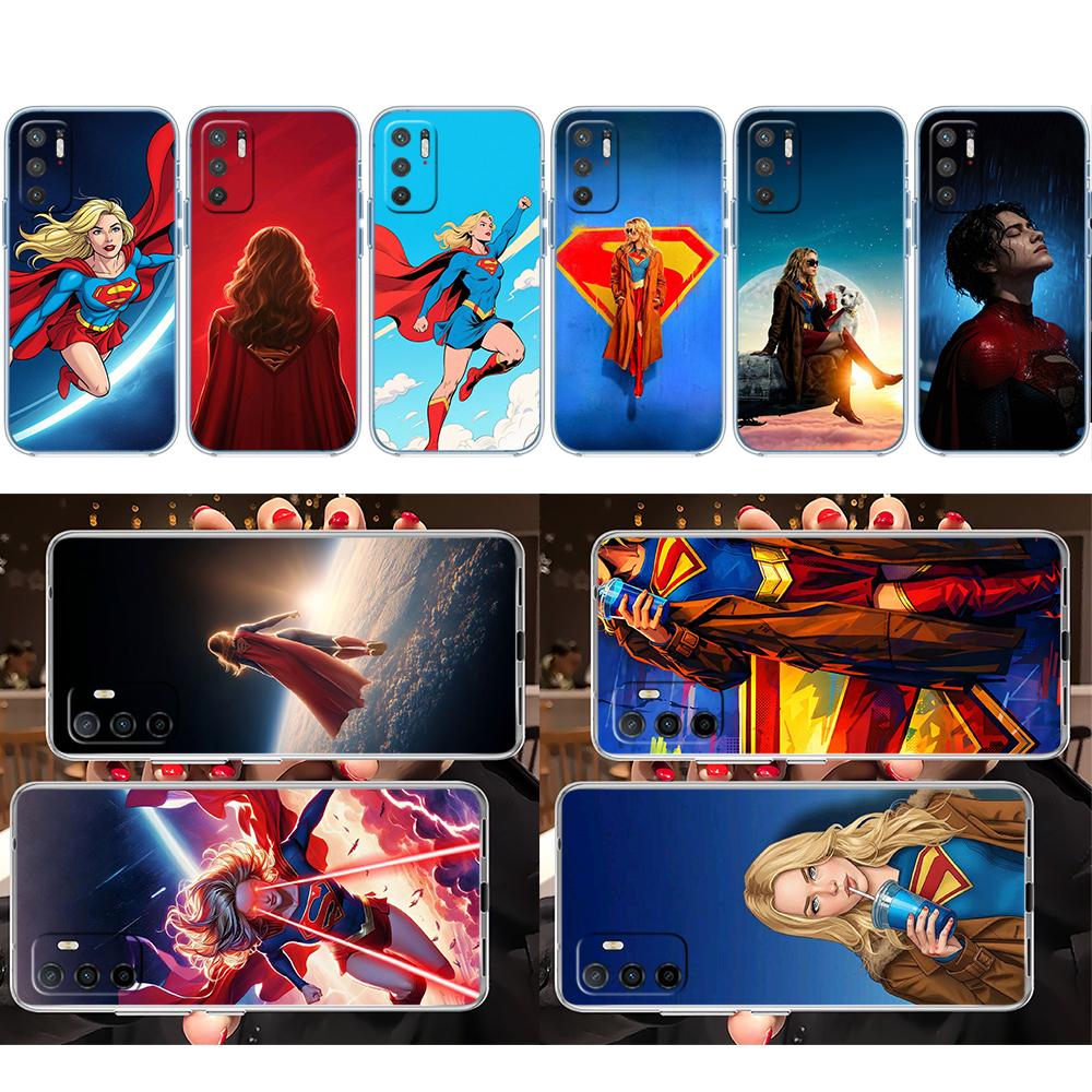 PP60 Supergirl Transparent Phone Case for Motorola Moto G40 G04 G05 One Ace Action Fusion + Plus Hyper Macro Vision Zoom