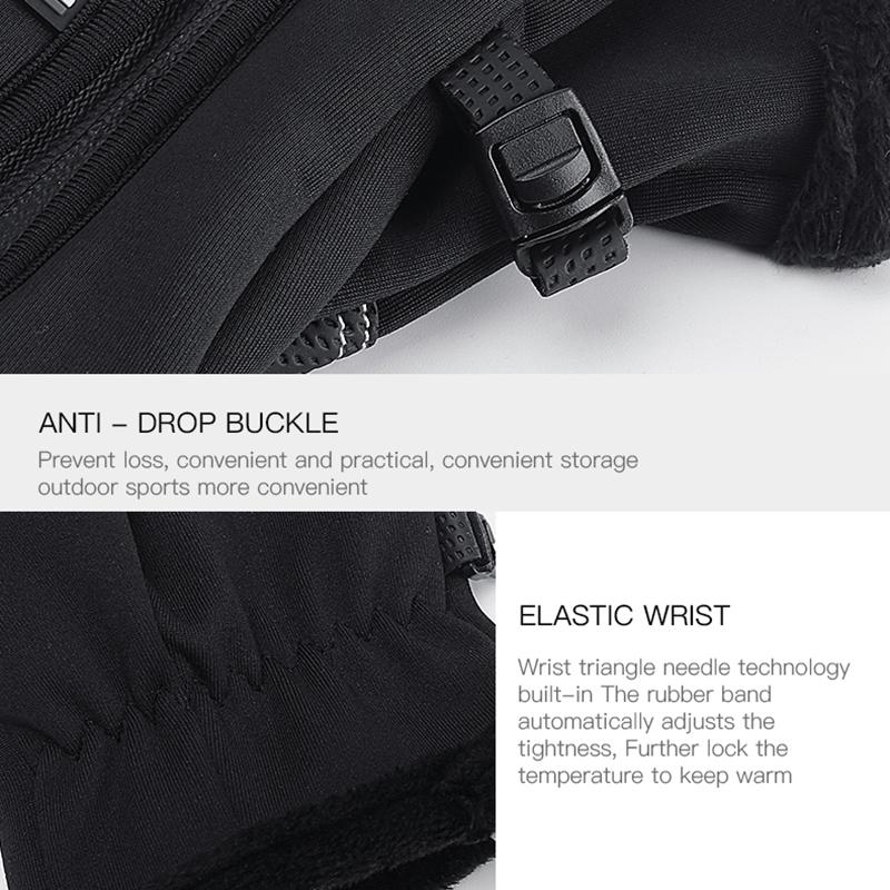 Hiking Gloves Full Finger Windproof Anti-stick Waterproof Climbing Mount Bicycle