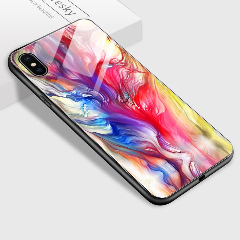 

Роскошный чехол для телефона из закаленного стекла для iPhone Samsung Galaxy Infinix, противоударный чехол из ТПУ с мягким краем Infinix Smart 7