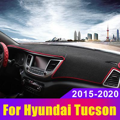 Dla Hyundai Tucson TL 2015 2016 2017 2018 2019 2020 pokrywa deski rozdzielczej samochodu unikaj podświetlana podkładka deska rozdzielcza mata dywany akcesoria