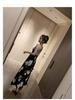 2020 Summer Korean Midi Backless Spaghetti Strap Beach Dress