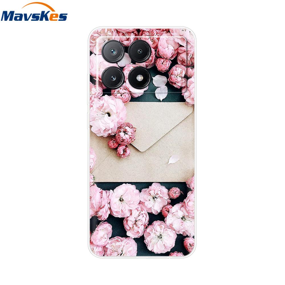 Für Xiaomi Poco X6 Pro Hülle Weiches TPU Silikon Handy Klare Abdeckung Für Xiaomi Poco X6 5G Hülle Bumper Pocox6 X 6 5G 2024 Funda Coque