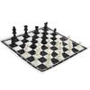 32pcs Plastic International Chess Game Complete Chessmen Set Black and White Entertainment