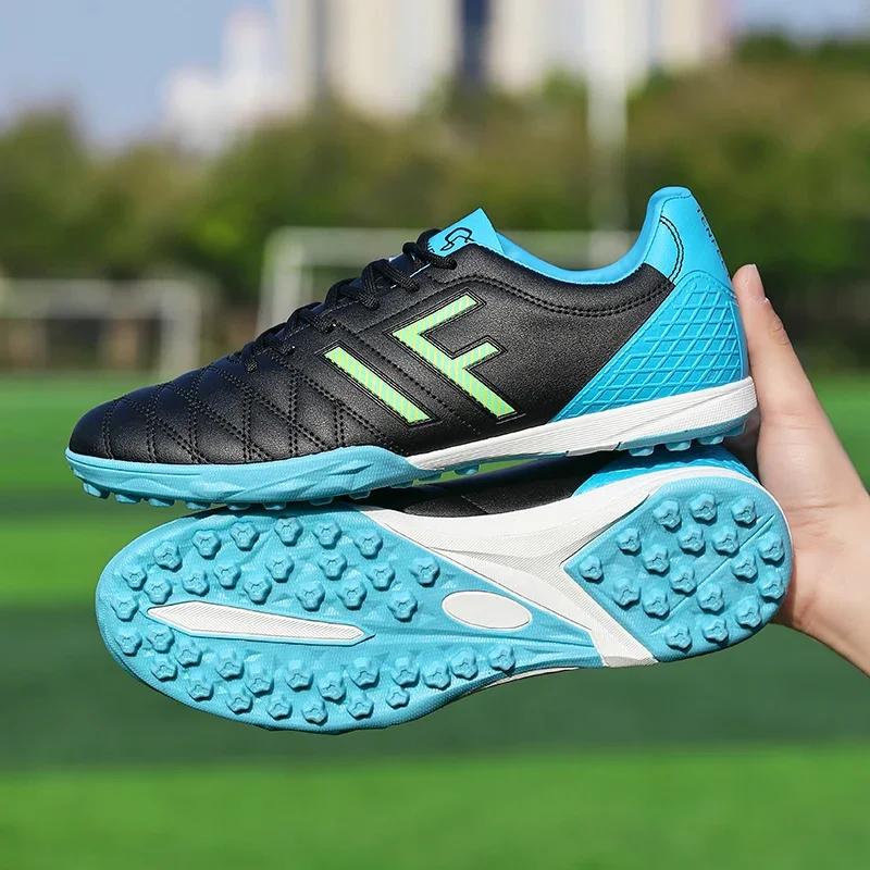 New Men Football Boots Non-Slip Soccer Shoes FG/TF High-quality Sneakers Futsal Hot-selling Indoor Cleats Mid-top Match