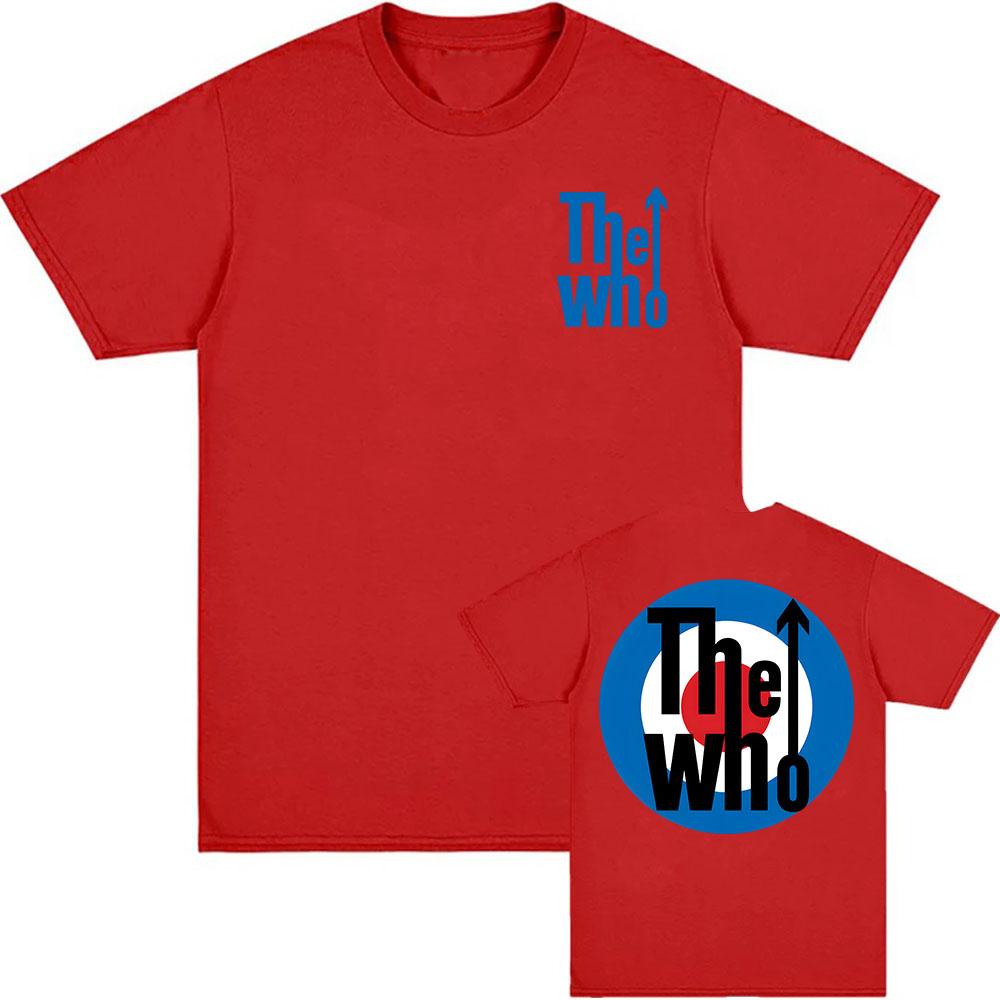 Rockband The Who T-Shirt Kurzarm Sommer Locker T-Shirts Grunge Mode Hip Hop Streetwear Unisex Baumwolle Herren T-Shirt Rundhals