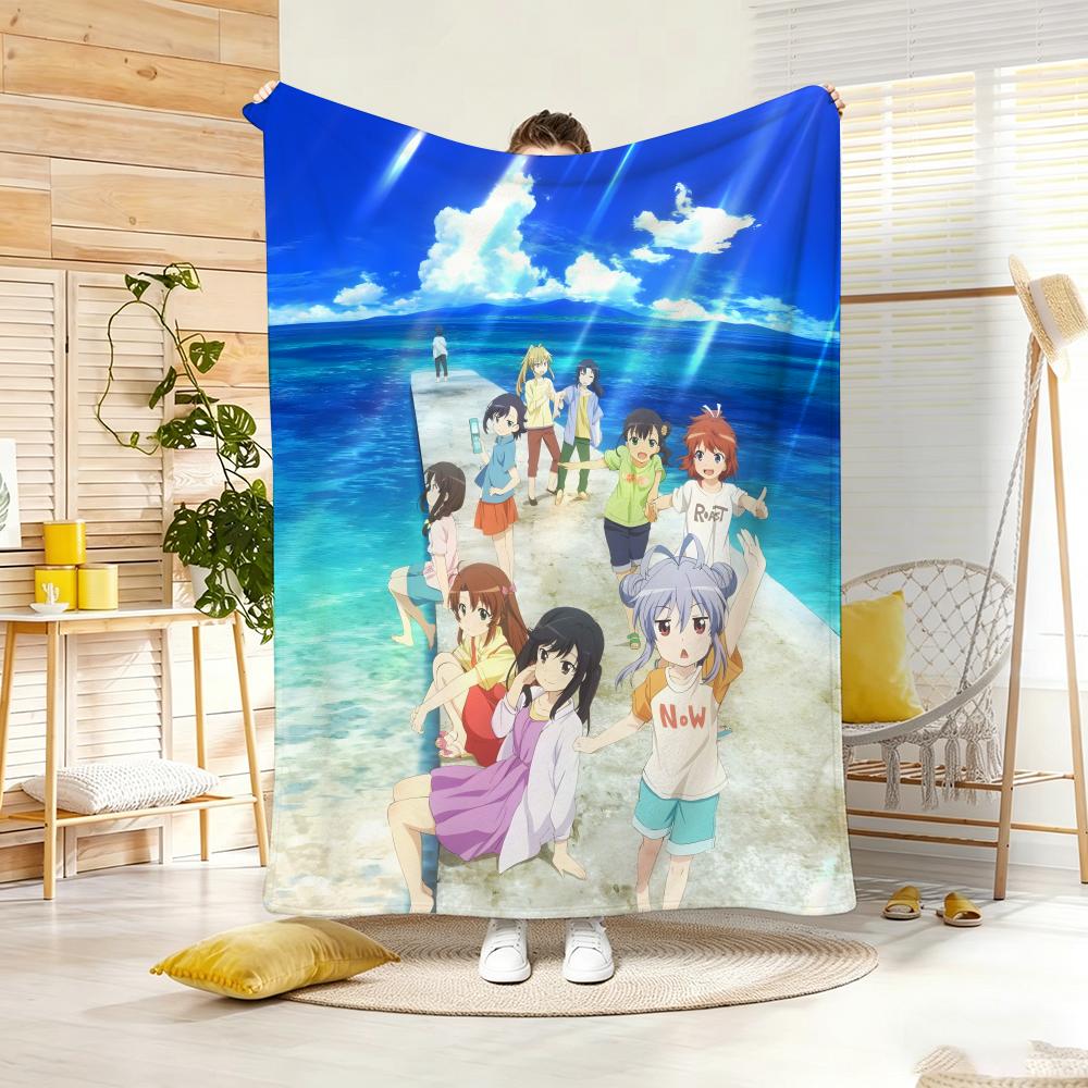 Anime N-NonS NonS BiyoriS Throw Soft Warm Throw Blanket for Bedroom Living Room Bed Travel Camping Picnic Gift