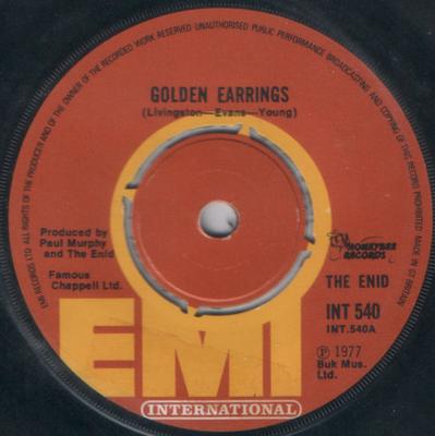 7-Zoll-Schallplatte ENID Golden Earrings INT540 EMI International 1977 UK Rock Gebraucht