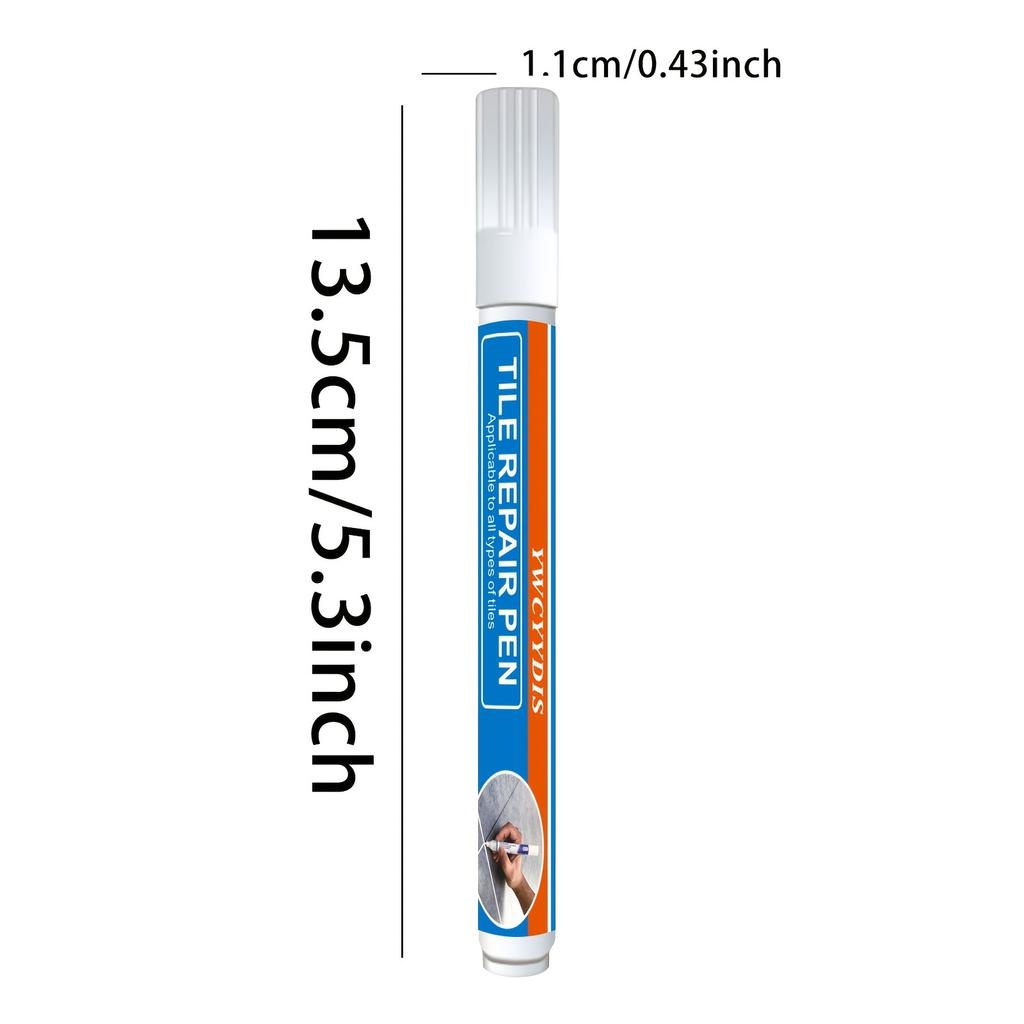 5Pcs Waterproof Tile Grout Pen White Grout Repair Marker for Bathroom Kitchen Gaps