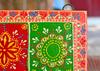 Indian Folk Art Mirror Work Wood Wall Panel: Hand-Painted Bright Ethnic Home Decor