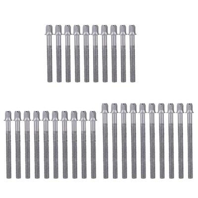 10Pcs Metal Drum Tension Rods Replacement Drum Tight Screws for Snare Bass