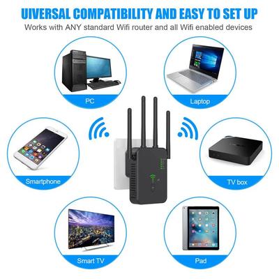 1200 Mb/s 5G bezdrátový Wifi opakovač 5G/2,4G dvoupásmový zesilovač Wifi zesilovač signálu Network Extender 802.11ac Gigabit Long Range WiFi Booster 2024 Novinka