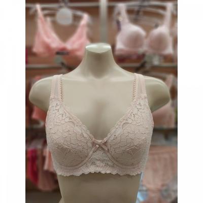 חזיית תחרה לא ארוגה בגזרת גביע מלא עור אפרסק Abr4447