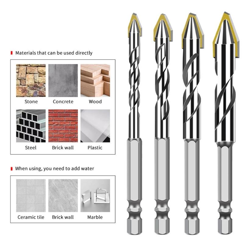 Eccentric Drill Bits In Multiple Sizes For Precise Hole Positioning On Various Materials Stone Wood Plastic DIY Projects