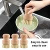 1PC Kitchen Cleaning Brush Wooden Dish Brush with Natural Sisal and Coconut Durable Portable Eco Friendly Zero Waste