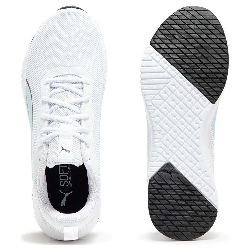 Puma Flyer Flex Knit Fashion Comfortable Shock Absorption Non-Slip Rebound Low-Top Casual Running Shoes Unisex Sneaker White Blue 376287-06