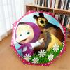 Cartoon Russian Animation Fairy Tale Masha and the Bear Cartoon Umbrella, a Must-have for Home and Outdoor Travel, Foldable Wrought Iron Umbrella W3